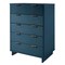 Manhattan Comfort Granville Midnight Blue 5-Drawer Chest and 6-Drawer Double Dresser, Set of 2 GRAN064 - alternate 2